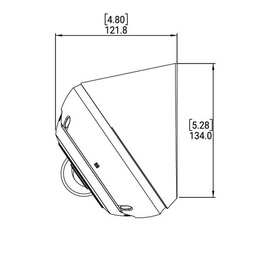 Pelco 180-FE-WG-MT Wedge Wall Mount for 180° Fisheye Cameras