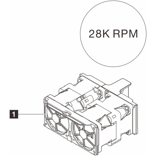 Lenovo 4H47A96817 Thinksystem SR630 V4 Performance FAN Option KIT