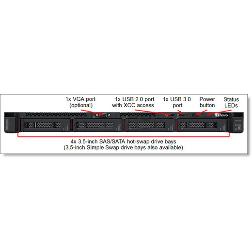 Lenovo 7XH7A05891 Thinksystem SR530/SR570 X8 PCIE LP Riser 2 KIT