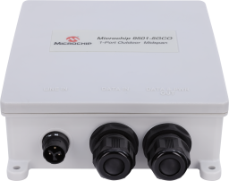 Pelco PD-9501GR AC power adapter and cable management detail