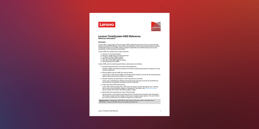 Lenovo 4XB7A80353 Thinksystem 3.5IN 20TB 7.2K SAS 12GB HOT Swap 512E HDD