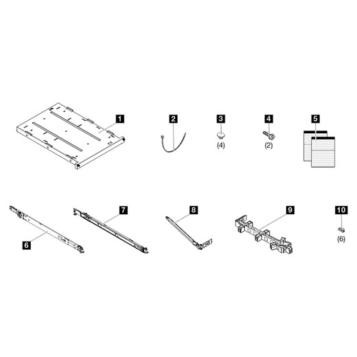 Lenovo 4XF7A78620 ST50 V2/ST250 V2 Rack Mount KIT