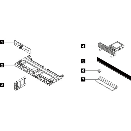 Lenovo 4XH7A86755 SR655 V3 8X2.5INC SAS M BP KIT