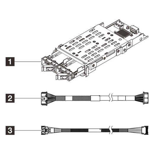 Lenovo 4XH7A96836 SR630 V4 M.2 RAID B540P HS KIT