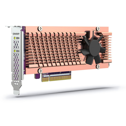 QNAP Dual M.2 PCIE SSD Expansion Card; Supports UP - QM2-2P-384A