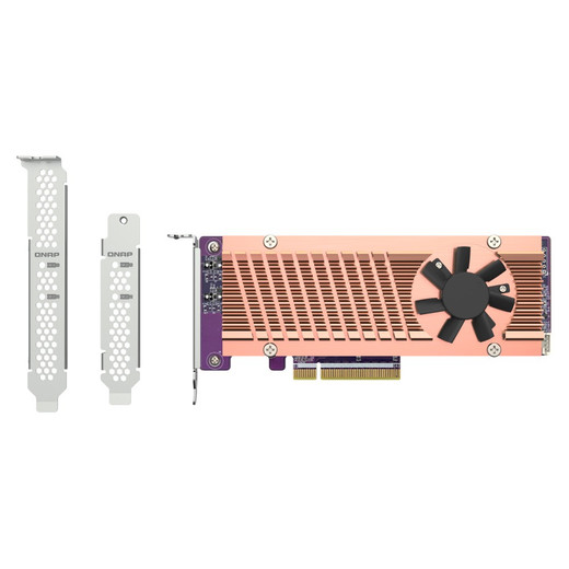 QNAP Dual M.2 PCIE SSD Expansion Card; Supports UP - QM2-2P-384A