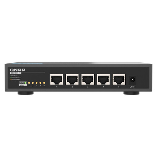 QNAP Desktop QSW-3205-5T-US Unmanaged Switch 5 10BASE-T 5-SPEED