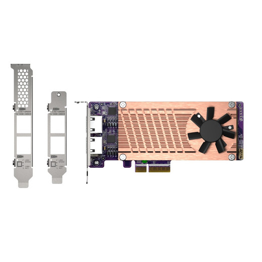 QNAP QM2 Series 2 X PCIE 2280 M.2 SSD Slots PCIE - QM2-2P2G2T