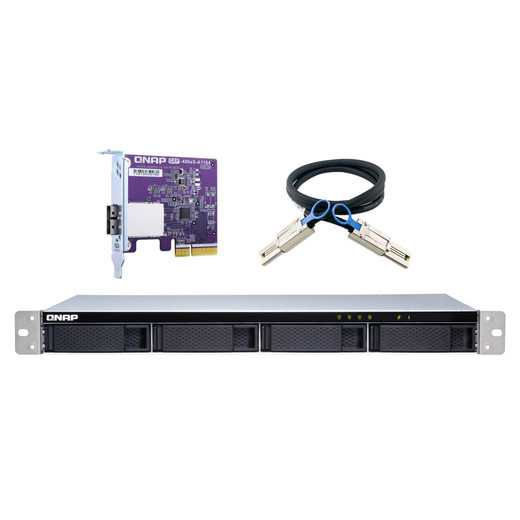 QNAP 4-BAY 1U Rackmount SATA Jbod Expansion - TL-R400S-US