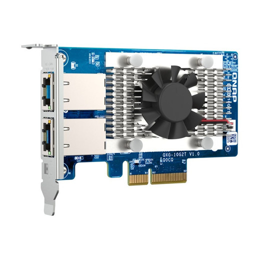 QNAP Dual-port Baset 10GBE Network Expansion Card - QXG-10G2T