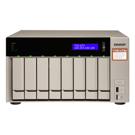 Qnap 8-BAY Nas/iscsi Ip-san 4GB RAM - TVS-873E-4G-US