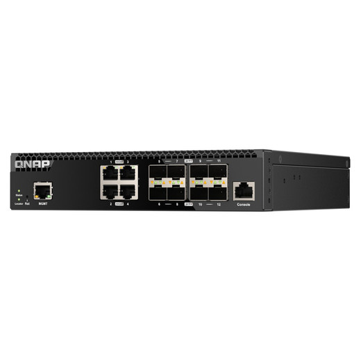 QNAP Half-rackmount Switch QSW-M3212R-8S4T-US Layer 2 12 Port
