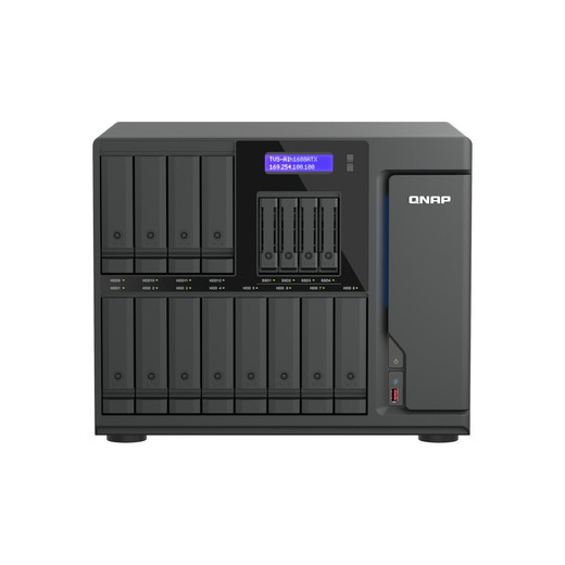 QNAP 16-Bay Quts Hero Nas (12 X 3.5 - TVS-AIH1688ATX-U7-32G-US