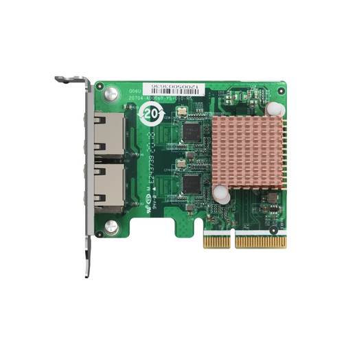 QNAP Dual Port 2.5GBE 4-SPEED Network Card - QXG-2G2T-I225