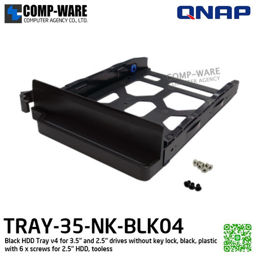 QNAP HDD Tray FOR 3.5 AND 2.5 Drives Withou - TRAY-35-NK-BLK