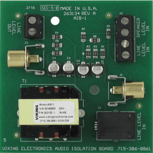 Viking AIB-1 Audio Isolation Board 1:1 Transformer 50Hz-20kHz