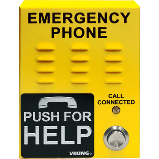 Viking E-1600-45A ADA Emergency Phone Yellow Surface Mount