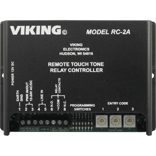 Viking RC-2A Remote Touch Tone Controller 1-Relay 12-24V AC/DC