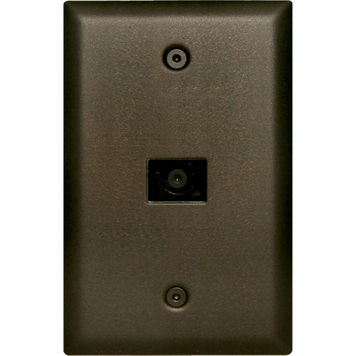 Oil Rubbed Bronze Single Gang Compact Color Video Camera Kit  Flush Mount in a Single Gang Box or Surface Mount with an Optional VE-3x5