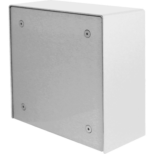 Viking Surface Mount Enclosure 5X5 Chassis in White no Rain Guard with Blank Panel - VE-5X5-PNL-NRWH
