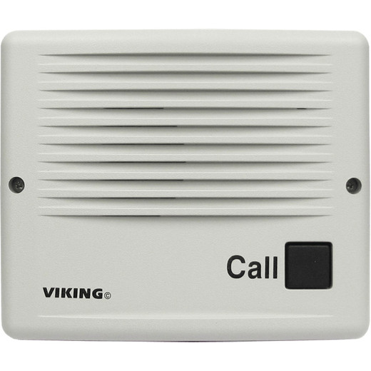 Viking VoIP Speaker Phone with Push Button UV Stable Light Gray Plastic Surface Mount Only - E-20-IP