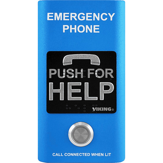 ADA Compliant Stainless Steel Emergency Phone with Dialer and Voice Announcer  Flush Mount with the included Rough-In Box or Surface Mount with an Optional VE-5x5 with Enhanced Weather Protection (EWP) with CE Mark