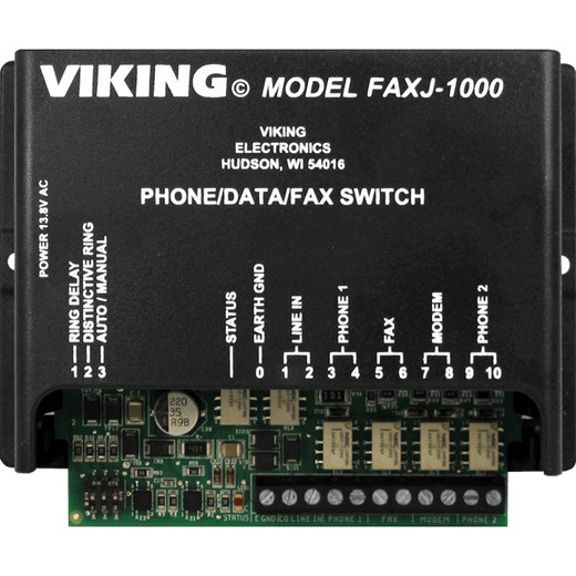 Viking FaxJack Phone / Fax / Data Switch - FAXJ1000
