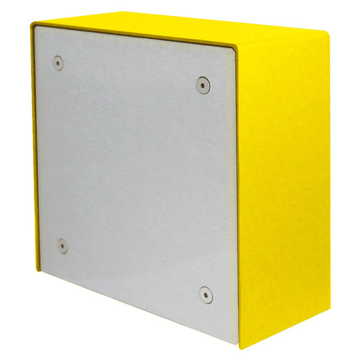 Viking Yellow Surface Mount Box with Panel No Rainguard - VE-5X5-PNL-NRYL