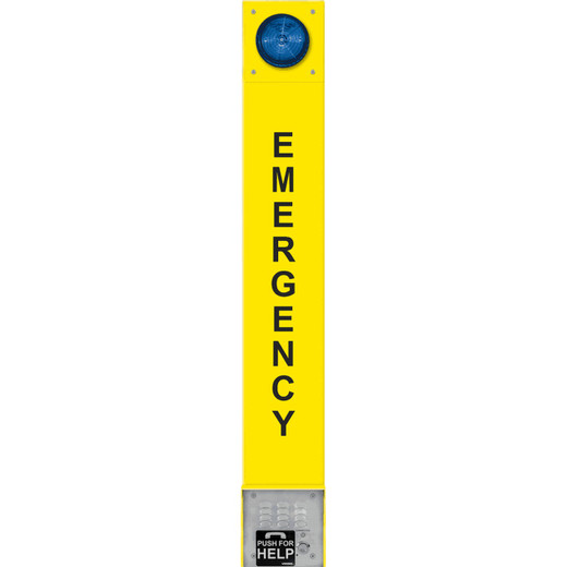 ADA Compliant Stainless Steel Emergency Phone with Dialer and Voice Announcer  Flush Mount Only