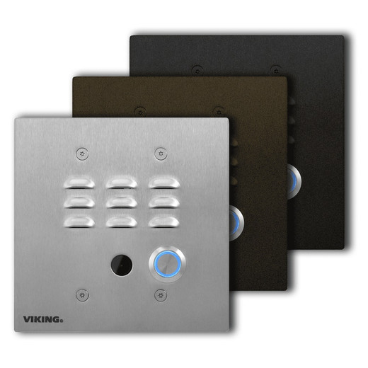 Stainless Steel Handsfree Phone with Dialer and Color Video Camera  Flush Mount with Included Rough-In Box or Surface Mount with an Optional VE-5x5