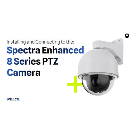 Pelco S7818L-FW1 Spectra Enhanced 8 PTZ Dome Mount