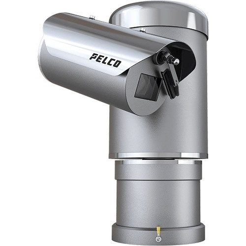 Pelco EXP2230-62 explosion-proof PTZ camera detail view showing pan-tilt-zoom housing