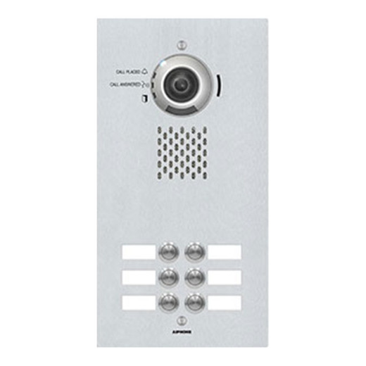 Aiphone 6-CALL Video Door Station with Individual Directories - IX-DVF-6