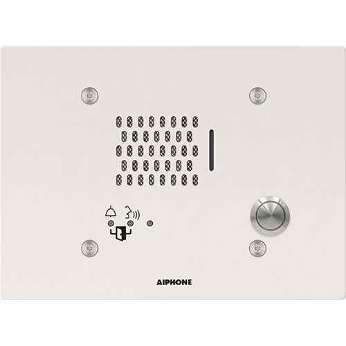 Aiphone IP Audio 3-GANG Door Station SIP Compatible Vandal Resistant White Powde