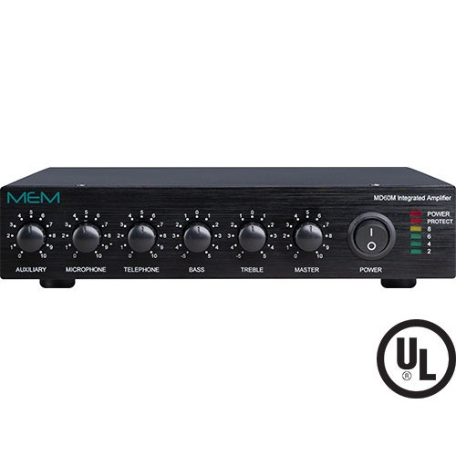 Aiphone 60 Watt Integrated Paging Amplifier - MD60M
