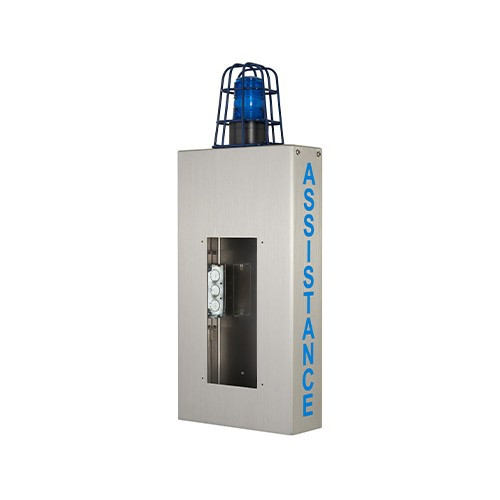 Aiphone Wall BOX with Caged Light and Assistance Lettering - WB-CA