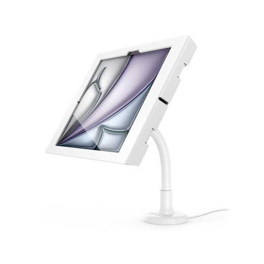 Compulocks Ipad AIR M2 13IN (2024) Apex Enclosure Flex ARM Mount White - 159W13APXW