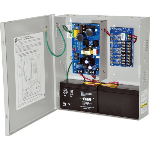 Altronix Power Supply Charger 8 Fused Outputs 12/24VDC @ 2.5A 115VAC BC300 Enclo