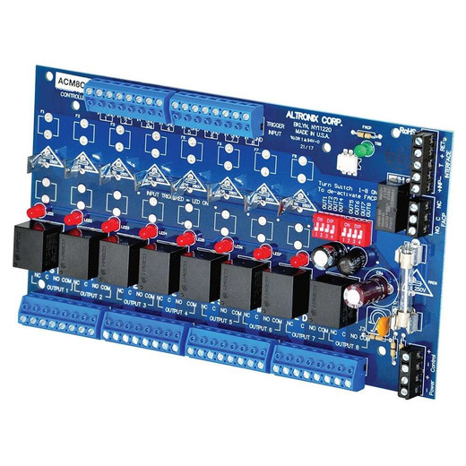 Altronix EFLOW6NX P/S W/ACM8CB RED ENC - EFLOW6NA8DR