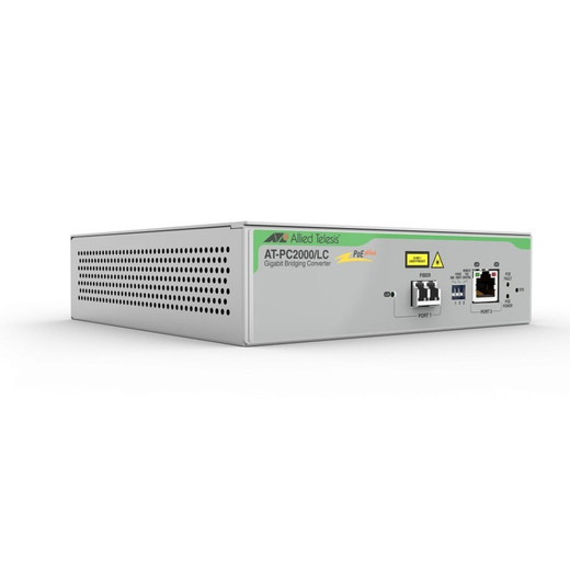 Allied Telesis TAA 1GB POE+ MEDIA CONVERTER LC CONNECT - AT-PC2000/LC-960
