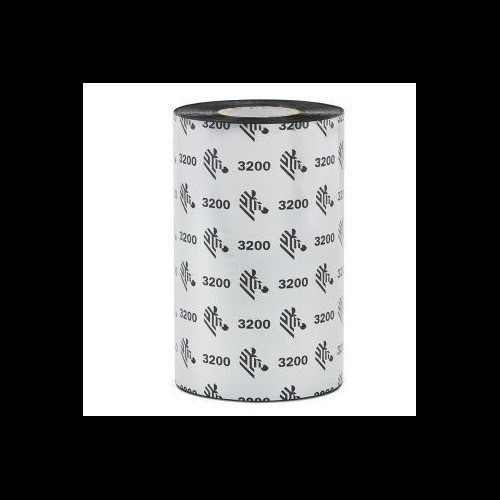 Zebra Wax/Resin Ribbon 83mmx300m 3200; High Performance 25mm core 6/box - 03200BK08330