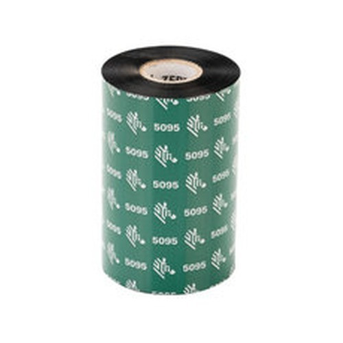 Zebra Resin Ribbon 110mmx450m (4.33inx1476ft) 5095; High Performance 25mm core 6/box - 05095BK11045
