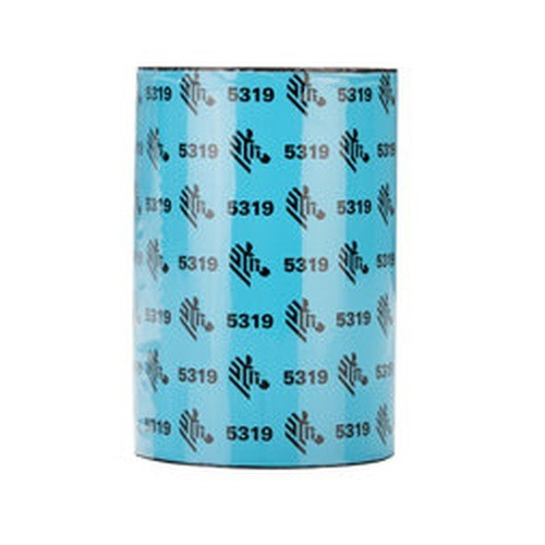 Zebra Wax Ribbon 83mmx450m (3.27inx1476ft) 5319; Performance 25mm (1in) core 6/box - 05319BK08345