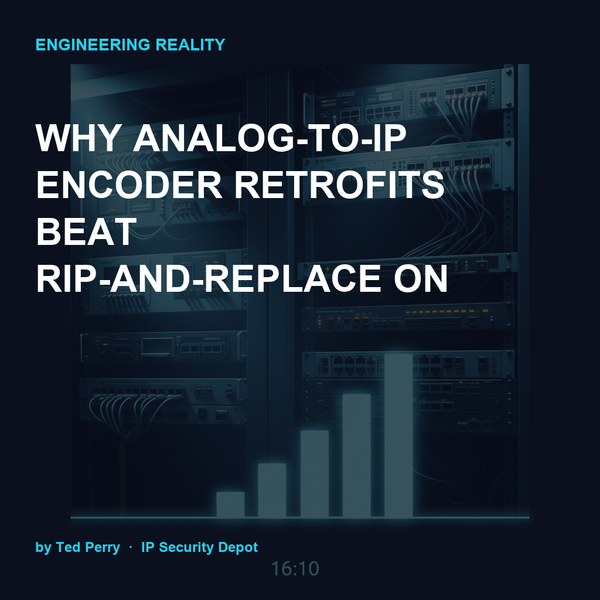 Why Analog-to-IP Encoder Retrofits Beat Rip-and-Replace on Coax-Heavy Sites