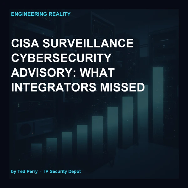 CISA Surveillance Cybersecurity Advisory: What Integrators Missed