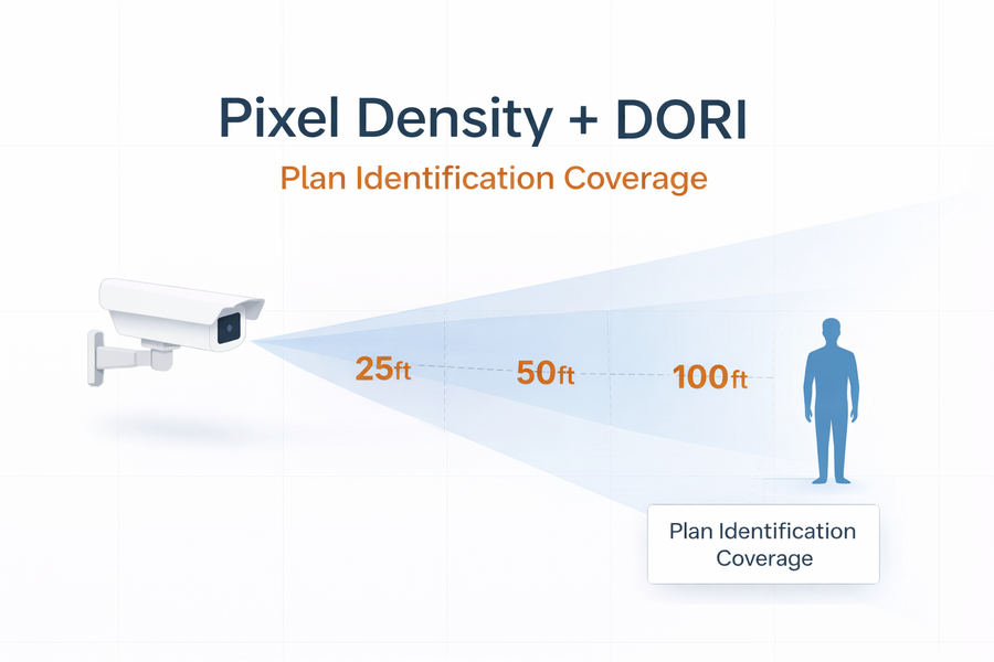 Designing Identification-Grade Camera Coverage: Pixel Density + DORI, the Practical Way