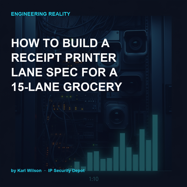How to Build a Receipt Printer Lane Spec for a 15-Lane Grocery Store