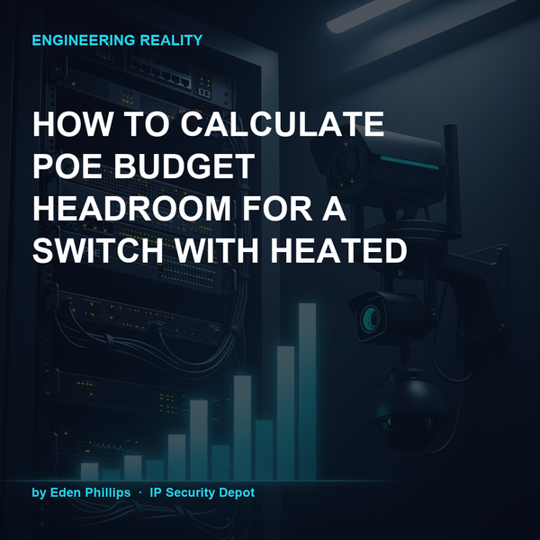 How to Calculate PoE Budget Headroom for a Switch With Heated PTZ Cameras
