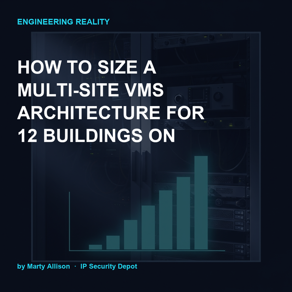 How to Size a Multi-Site VMS Architecture for 12 Buildings on Mixed WAN