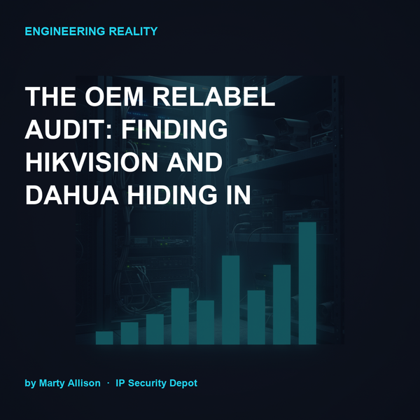 The OEM Relabel Audit: Finding Hikvision and Dahua Hiding in Your Camera Fleet